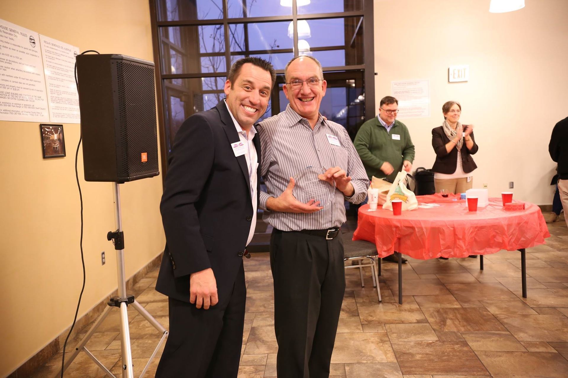 Rod Spangler and Bruce Krueger at the Winter Mixer.